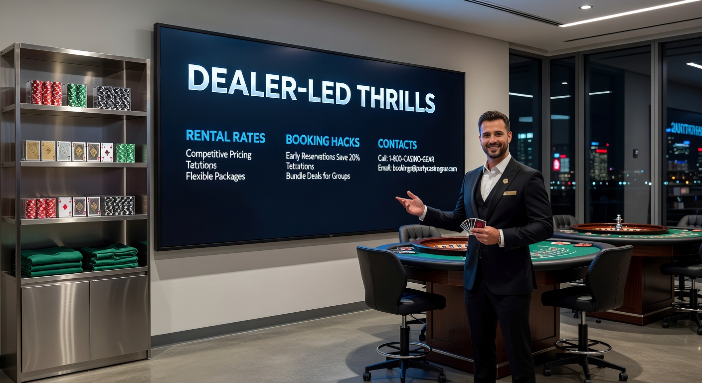 Ein professioneller Dealer leitet ein lebhaftes Roulette-Spiel bei einer Firmenparty, umgeben von lachenden Gästen und glänzendem Casino-Equipment