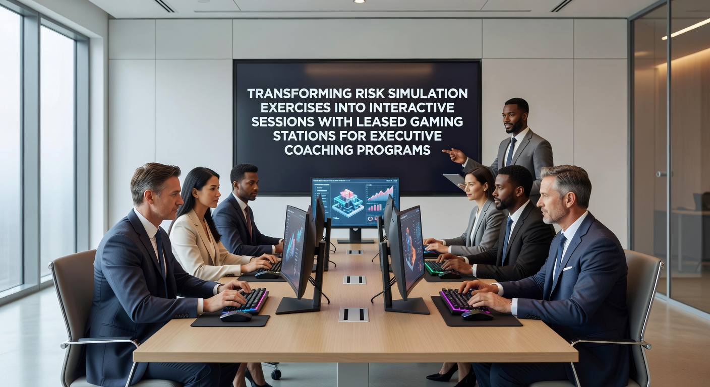 Gemietete Gaming-Stationen ermöglichen interaktive Risikosimulationen in Executive-Coaching-Programmen